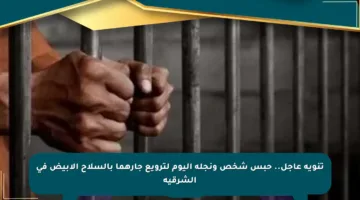 تنويه عاجل.. حبس شخص ونجله اليوم لترويع جارهما بالسلاح الأبيض في الشرقية